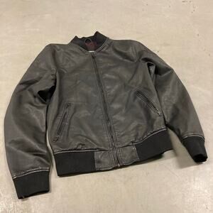 vintage y2k express leather jacket